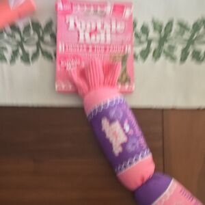 Pink & Purple Plush Dog Toy - Rope Top Chew
